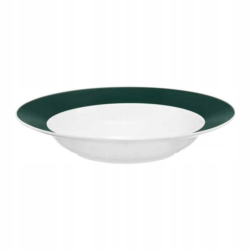 AMBITION AURA GREEN TALERZ GŁĘBOKI 23 CM ZIELONY
