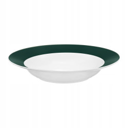 AMBITION AURA GREEN TALERZ GŁĘBOKI 23 CM ZIELONY