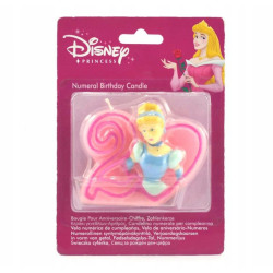 Świeczka urodzinowa 2 Księżniczki DISNEY