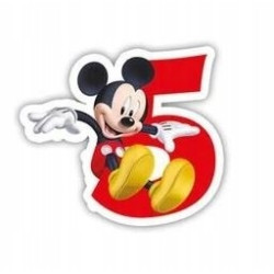 ŚWIECZKA MYSZKA MICKEY / CYFRA 5