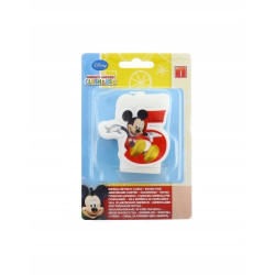 ŚWIECZKA MYSZKA MICKEY / CYFRA 5