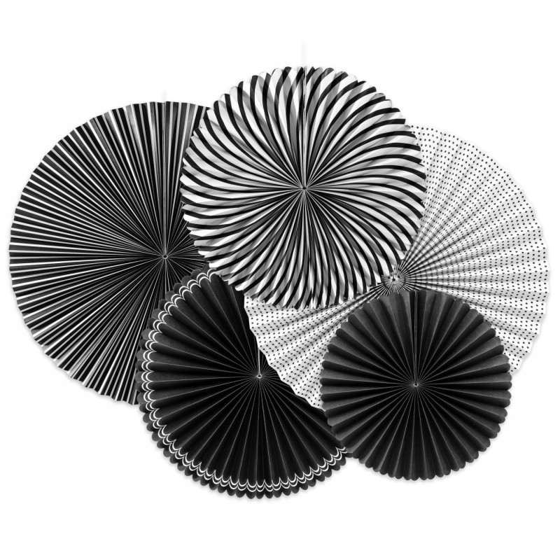 Rozety dekoracyjne czarnobiałe - Black&White m