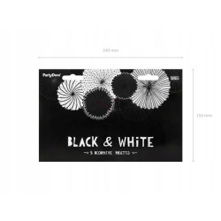 Rozety dekoracyjne czarnobiałe - Black&White m