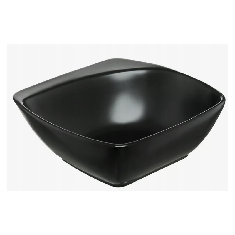 SALATERKA 22CM KWADRATOWA CZARNA AMBITION SALSA