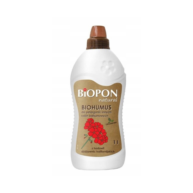 BIOPON NAWÓZ BIOHUMUS DO PELARGONII I INNYCH ROŚLI