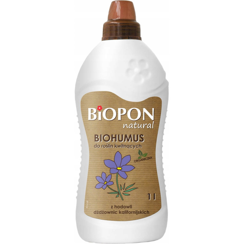BIOPON NATURAL NAWÓZ BIOHUMUS DO ROŚLIN KWITNĄCYCH