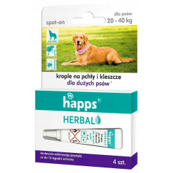 HAPPS Herbal krople na pchły i kleszcze dla dużych