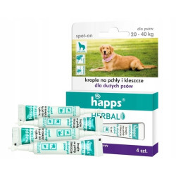 HAPPS Herbal krople na pchły i kleszcze dla dużych