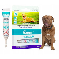 HAPPS Herbal krople na pchły i kleszcze dla dużych