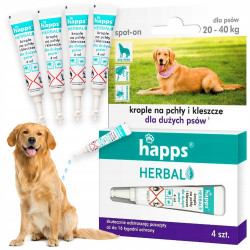 HAPPS Herbal krople na pchły i kleszcze dla dużych