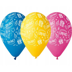 BALON PREMIUM NA HEL 12 CALI 5SZT STO LAT