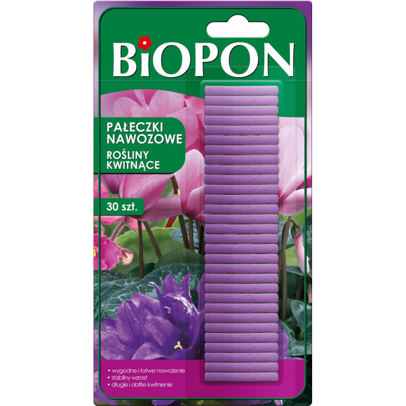 BIOPON pałeczki nawozowe do roślin kwitnących