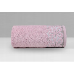 BELLA RĘCZNIK 70x140 10 RÓŻANY RÓŻ GRENO