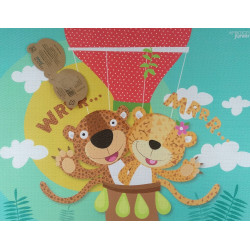 AMBITION JUNIOR MATA STOŁOWA PVC/PS 30X40CM BALON