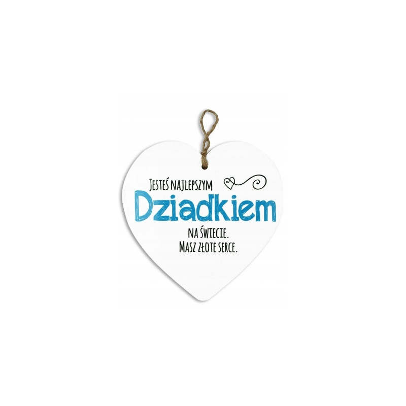 SERCE CERAMICZNE- DZIADEK prezent dla dziadka gift