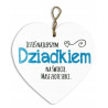 SERCE CERAMICZNE- DZIADEK prezent dla dziadka gift