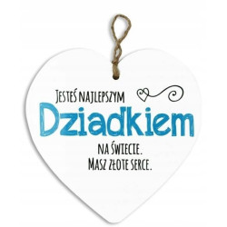 SERCE CERAMICZNE- DZIADEK prezent dla dziadka gift