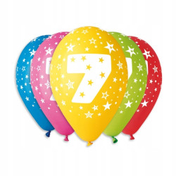 BALON Z NADRUKIEM 7 5SZT