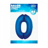 BALON FOLIOWY CYFRA NIEBIESKA 0 92CM