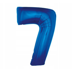 BALON FOLIOWY CYFRA NIEBIESKA 0 92CM