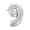 BALON FOLIOWY NA HEL CYFRA 9 92CM