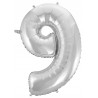 BALON FOLIOWY NA HEL CYFRA 9 92CM