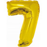 BALON CYFRA ZŁOTY 7 NA HEL 92CM