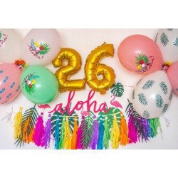 BALON CYFRA ZŁOTY 7 NA HEL 92CM