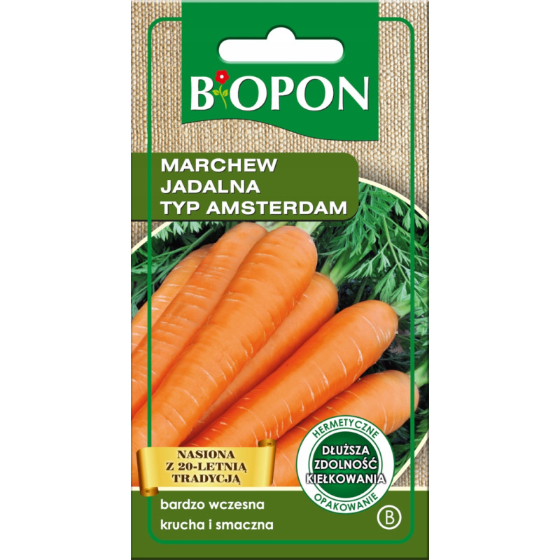 Nasiona - MARCHEW JADALNA Amsterdam 4g BIOPON