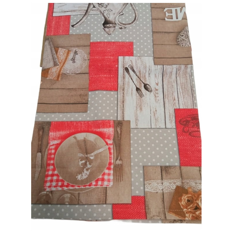 OBRUS HOME 50*100 CZERWIEŃ