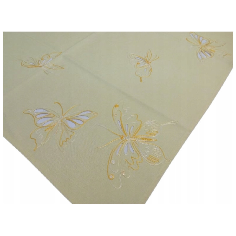 OBRUS ŻÓŁTY 85/85 MOTYL