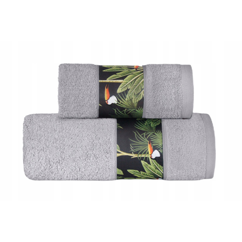 TUKAN RĘCZNIK 70x130 POPIELATY 420
