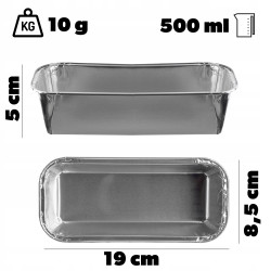 foremki aluminiowe 500ml 5szt.