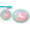 Talerze papierowe Unicorn 23 cm / 6 szt.