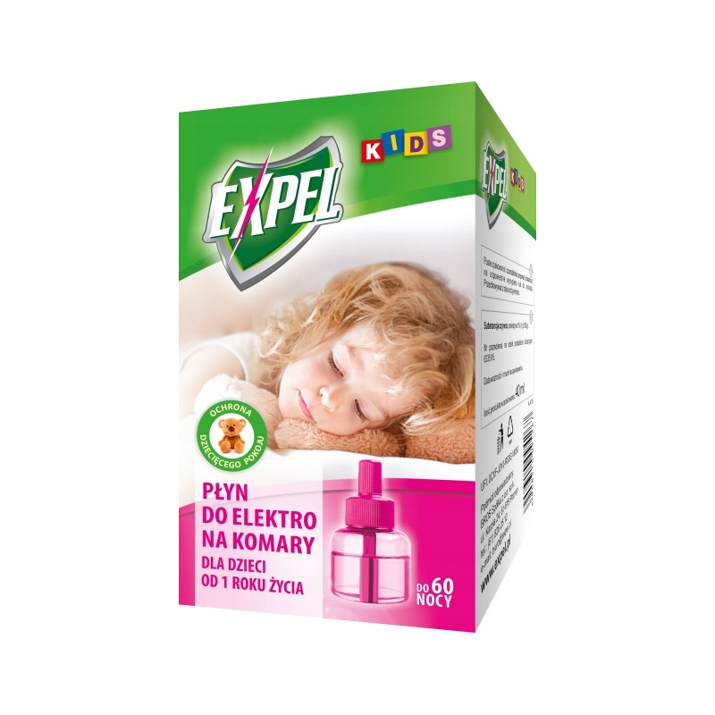 EXPEL KIDS PŁYN DO ELEKTRO NA KOMARY 40 ML
