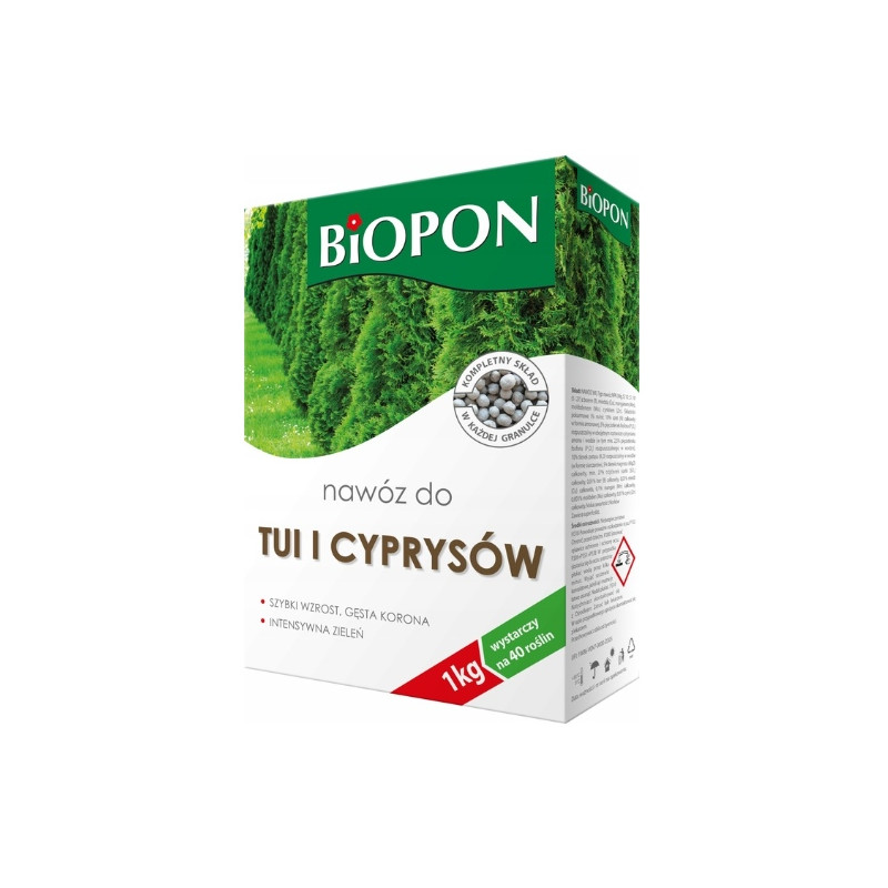 Nawóz do tui i cyprusów BIOPON 1KG