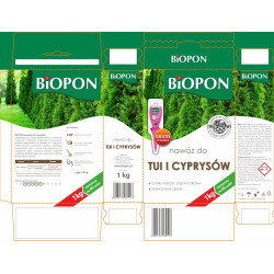 Nawóz do tui i cyprusów BIOPON 1KG