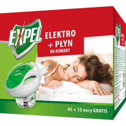 Urządzenie na komary + płyn EXPEL 60 nocy