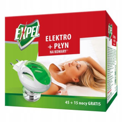 Urządzenie na komary + płyn EXPEL 60 nocy