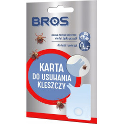 Karta do usuwania kleszczy żądeł BROS