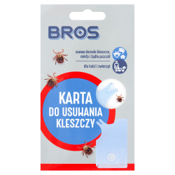 Karta do usuwania kleszczy żądeł BROS