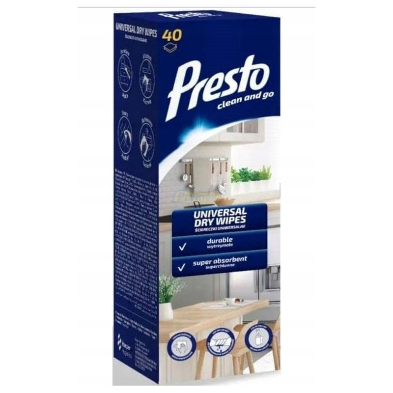 Presto ścierki na rolce uniwersalne 40 szt