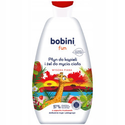 BOBINI FUN Płyn do kąpieli i żel do mycia dla dzieci dziecka
