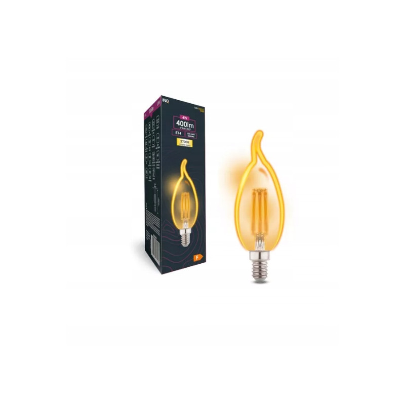 ŻARÓWKA LED GOLD C37 PŁOMYK E14 4W