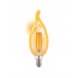 ŻARÓWKA LED GOLD C37 PŁOMYK E14 4W