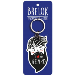 BRELOCZEK DLA BRODACZA I LOVE MY BEARD
