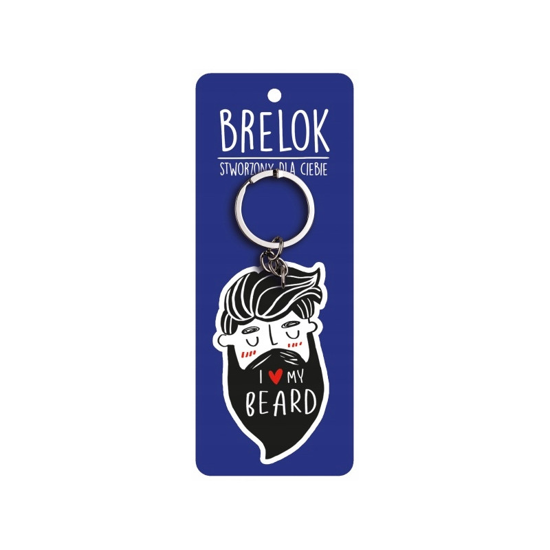 BRELOCZEK DLA BRODACZA I LOVE MY BEARD
