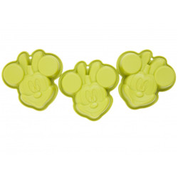 Forma silikonowa zielona Minnie 3 szt. DISNEY