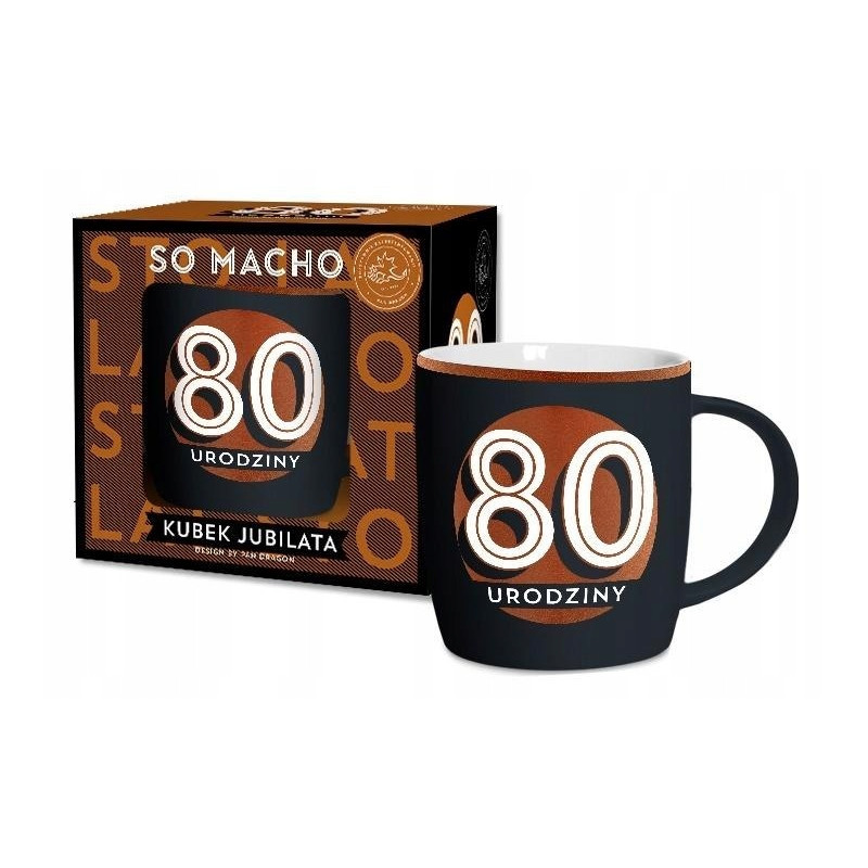 KUBEK NA PREZENT NA 80 URODZINY SO MACHO