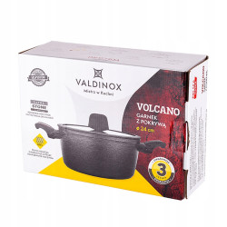 VALDINOX VOLCANO GARNEK 24CM Z POKRYWĄ 4.0L.
